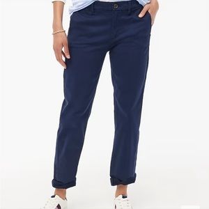 NEW WITH‎ TAGS J. Crew Factory Navy High-Rise Girlfriend Chino in Size 8 AD156